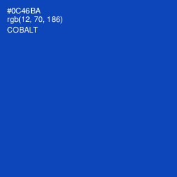 #0C46BA - Cobalt Color Image