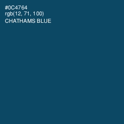 #0C4764 - Chathams Blue Color Image