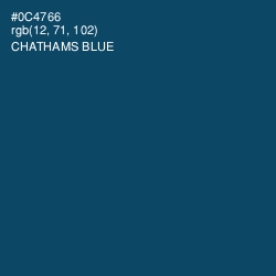 #0C4766 - Chathams Blue Color Image