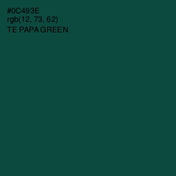 #0C493E - Te Papa Green Color Image