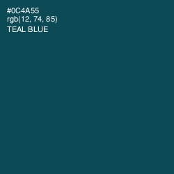 #0C4A55 - Teal Blue Color Image