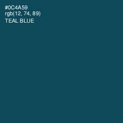 #0C4A59 - Teal Blue Color Image