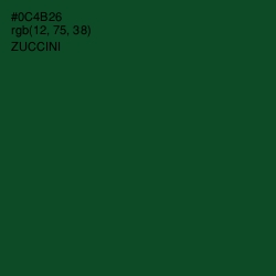 #0C4B26 - Zuccini Color Image