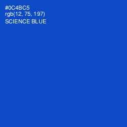 #0C4BC5 - Science Blue Color Image