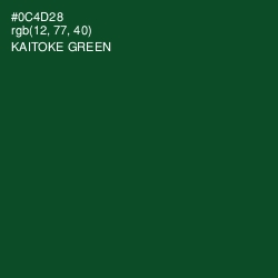 #0C4D28 - Kaitoke Green Color Image