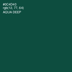 #0C4D40 - Aqua Deep Color Image