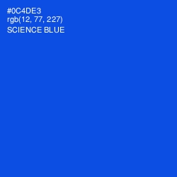 #0C4DE3 - Science Blue Color Image