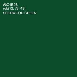 #0C4E2B - Sherwood Green Color Image