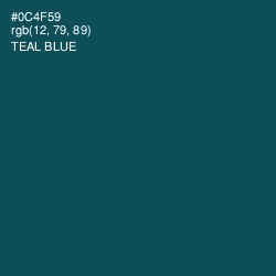 #0C4F59 - Teal Blue Color Image