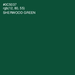 #0C5037 - Sherwood Green Color Image