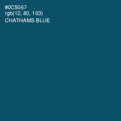 #0C5067 - Chathams Blue Color Image