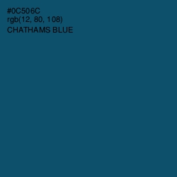 #0C506C - Chathams Blue Color Image