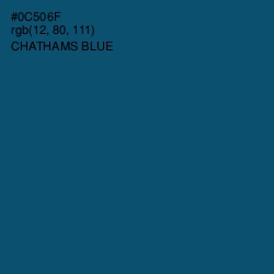 #0C506F - Chathams Blue Color Image