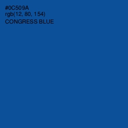 #0C509A - Congress Blue Color Image