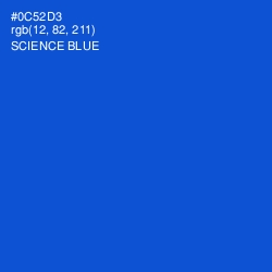 #0C52D3 - Science Blue Color Image