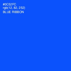 #0C52FC - Blue Ribbon Color Image