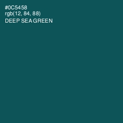 #0C5458 - Deep Sea Green Color Image