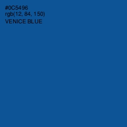 #0C5496 - Venice Blue Color Image