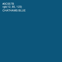 #0C557B - Chathams Blue Color Image