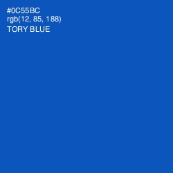 #0C55BC - Tory Blue Color Image