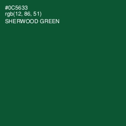 #0C5633 - Sherwood Green Color Image