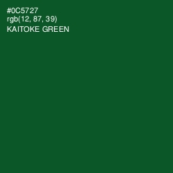 #0C5727 - Kaitoke Green Color Image