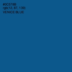 #0C578B - Venice Blue Color Image