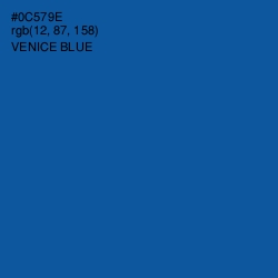 #0C579E - Venice Blue Color Image