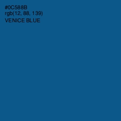 #0C588B - Venice Blue Color Image