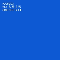 #0C59D3 - Science Blue Color Image