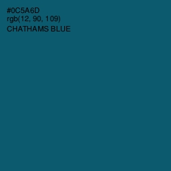 #0C5A6D - Chathams Blue Color Image