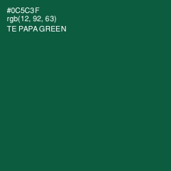#0C5C3F - Te Papa Green Color Image