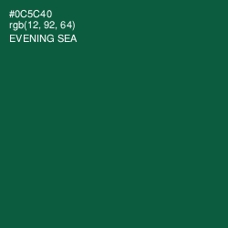 #0C5C40 - Evening Sea Color Image