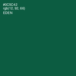 #0C5C42 - Eden Color Image