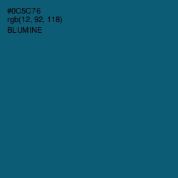 #0C5C76 - Blumine Color Image