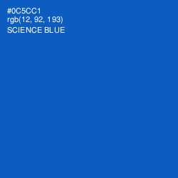 #0C5CC1 - Science Blue Color Image