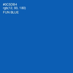 #0C5DB4 - Fun Blue Color Image