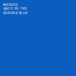 #0C5DC0 - Science Blue Color Image
