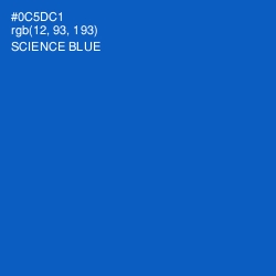 #0C5DC1 - Science Blue Color Image