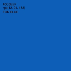 #0C5EB7 - Fun Blue Color Image