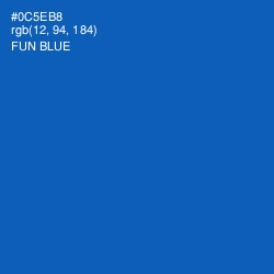 #0C5EB8 - Fun Blue Color Image