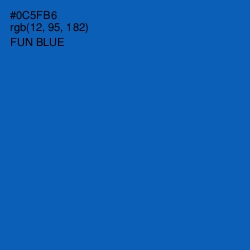 #0C5FB6 - Fun Blue Color Image