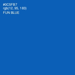 #0C5FB7 - Fun Blue Color Image