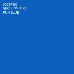 #0C5FBC - Fun Blue Color Image