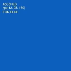 #0C5FBD - Fun Blue Color Image