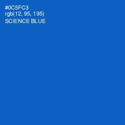 #0C5FC3 - Science Blue Color Image