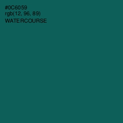 #0C6059 - Watercourse Color Image