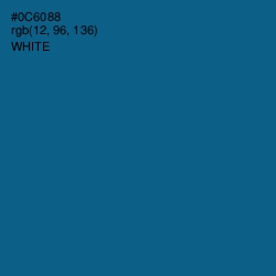 #0C6088 - Bahama Blue Color Image