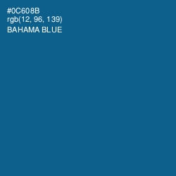 #0C608B - Bahama Blue Color Image