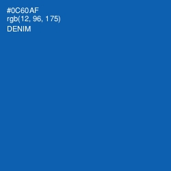 #0C60AF - Denim Color Image